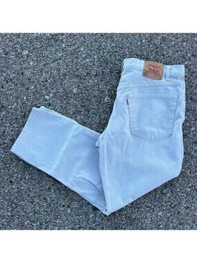 Vintage 90s Levi’s 550 relaxed fit beige jeans 38x30